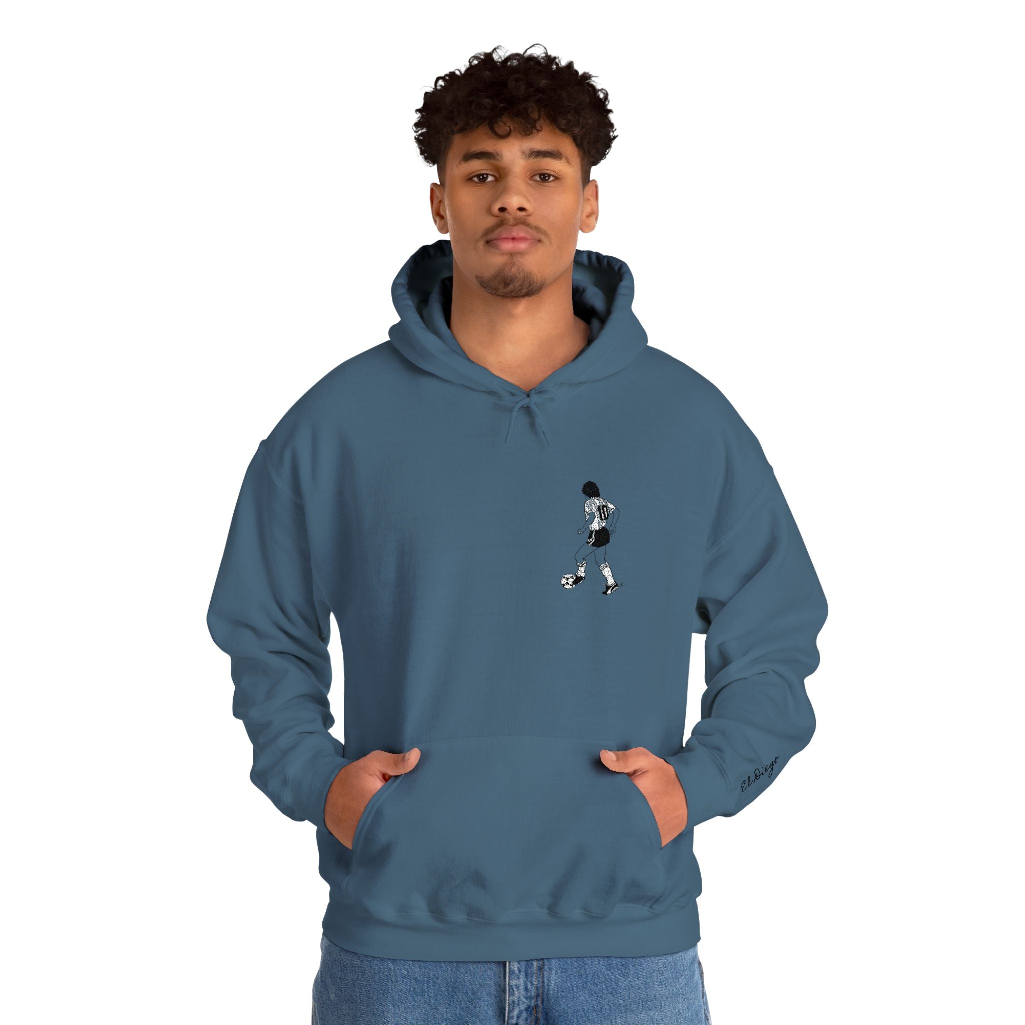 Maradona Iconic Hoodie -RICAMO Premium_ Un icona che non passa mai di moda