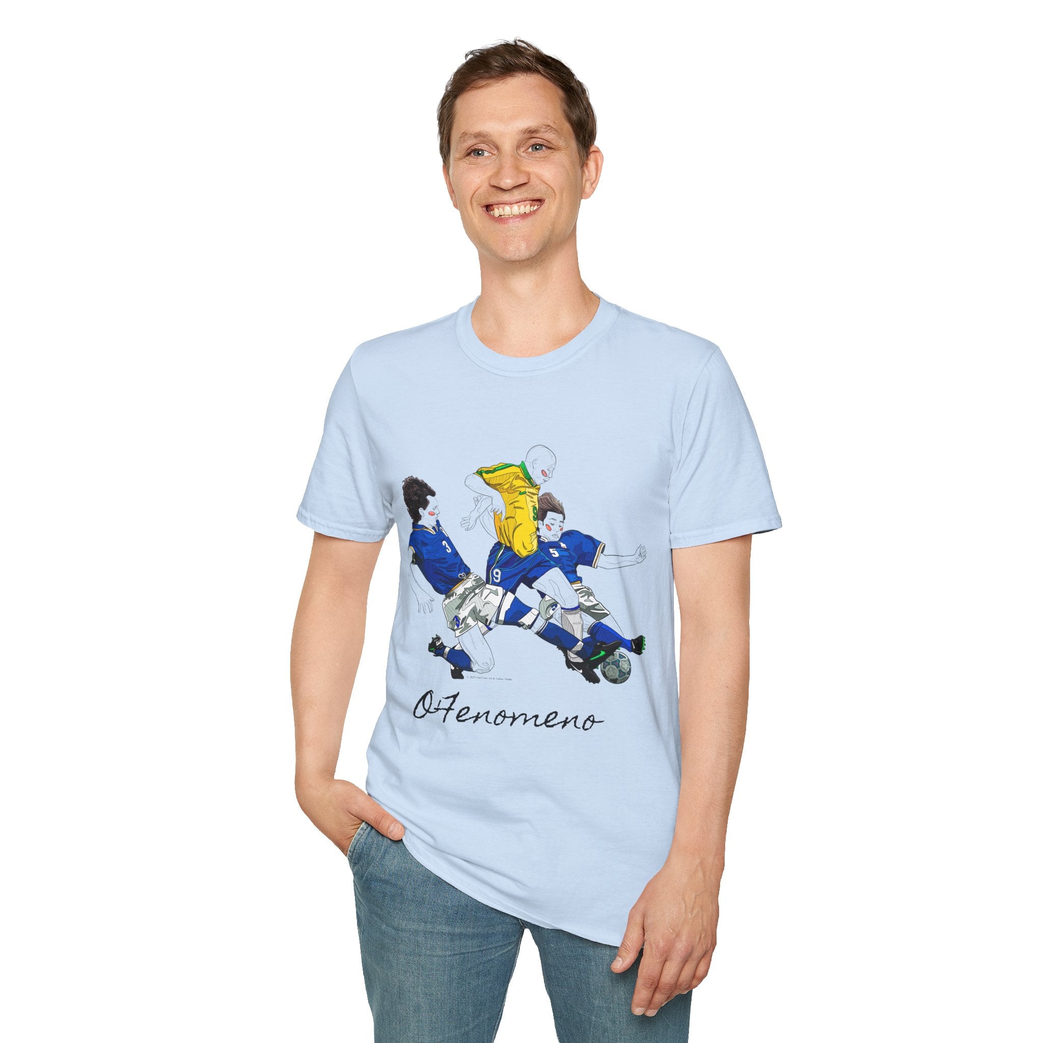 T shirt - Ronaldo Fenomeno -Cotone pettinato