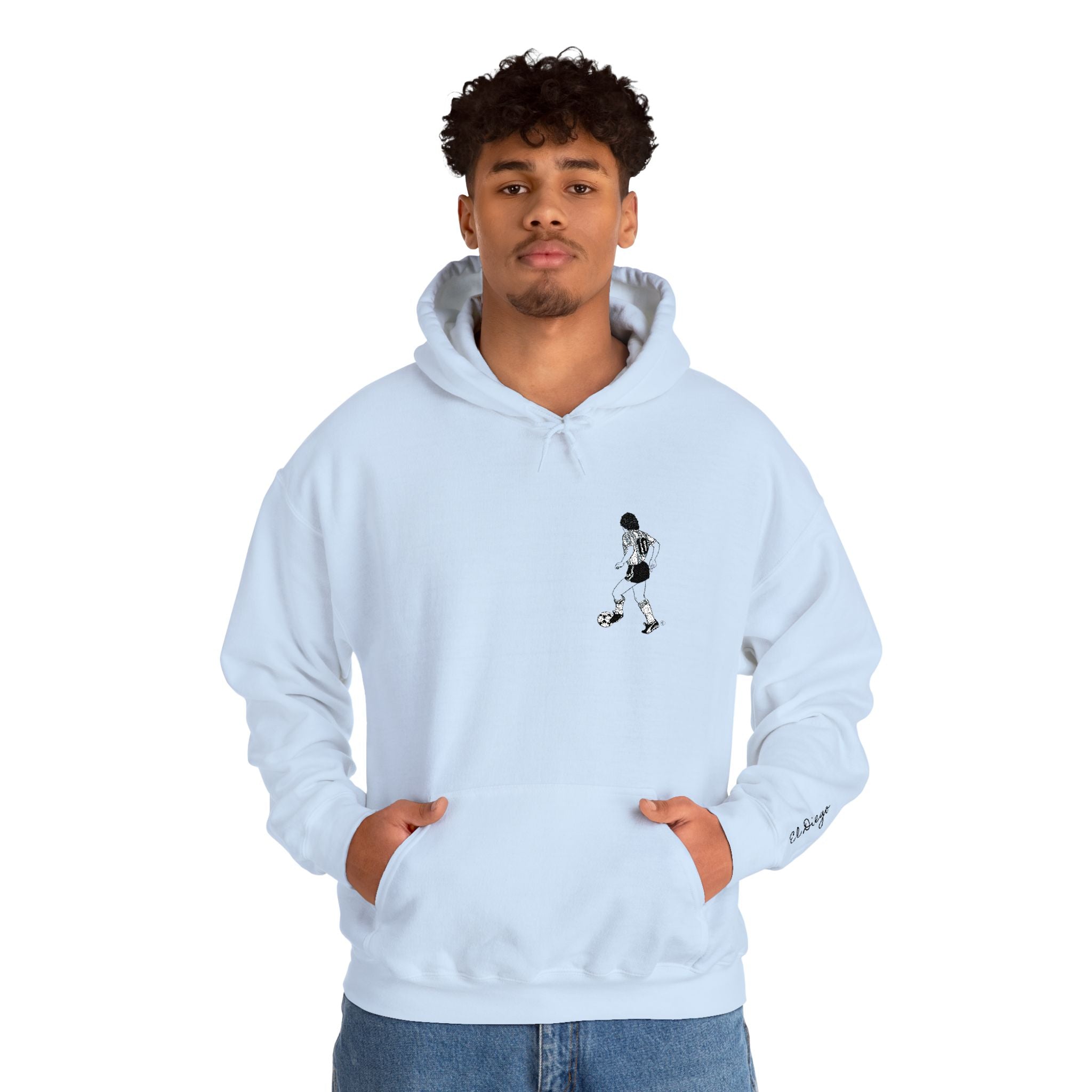 Maradona Iconic Hoodie -RICAMO Premium_ Un icona che non passa mai di moda