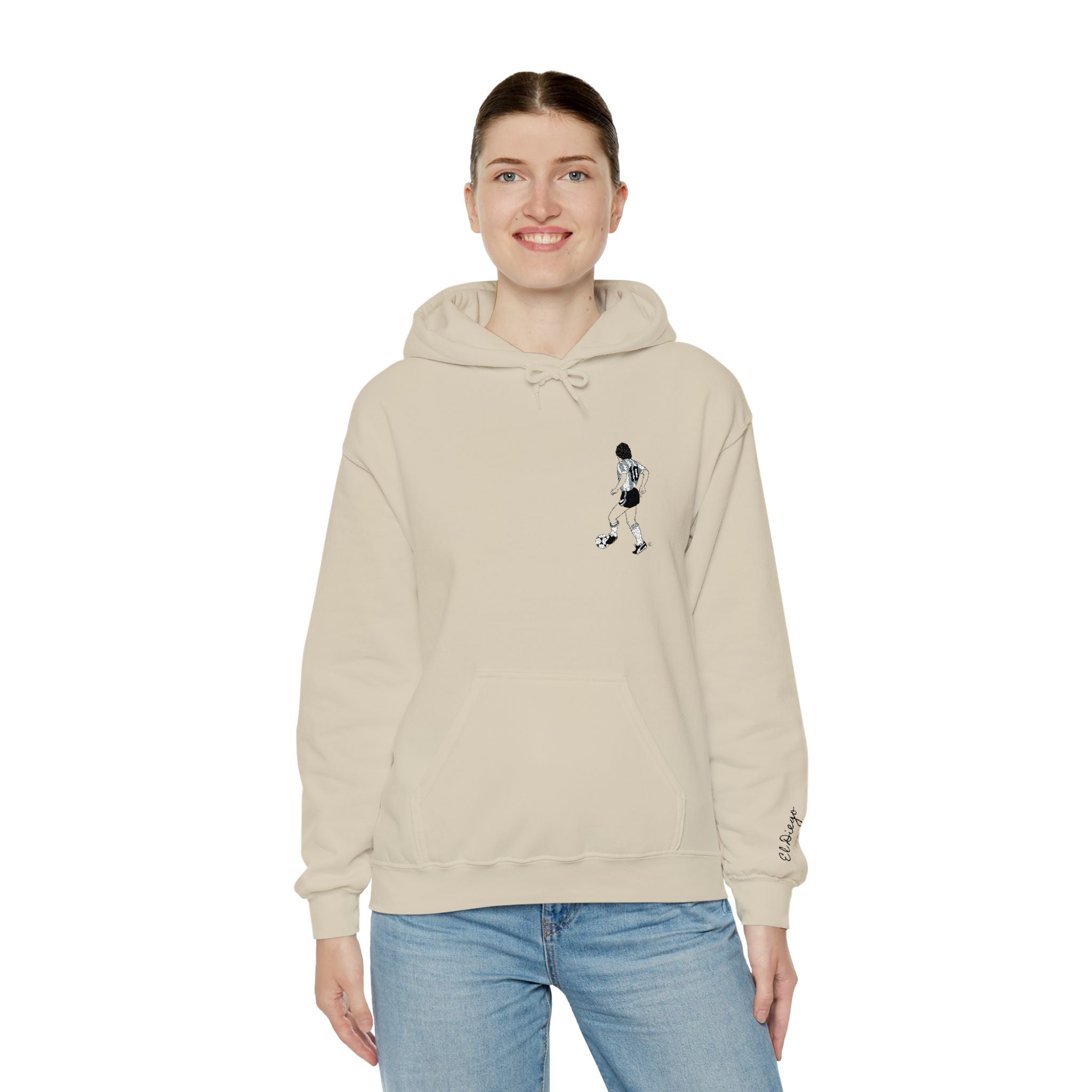 Maradona Iconic Hoodie -RICAMO Premium_ Un icona che non passa mai di moda