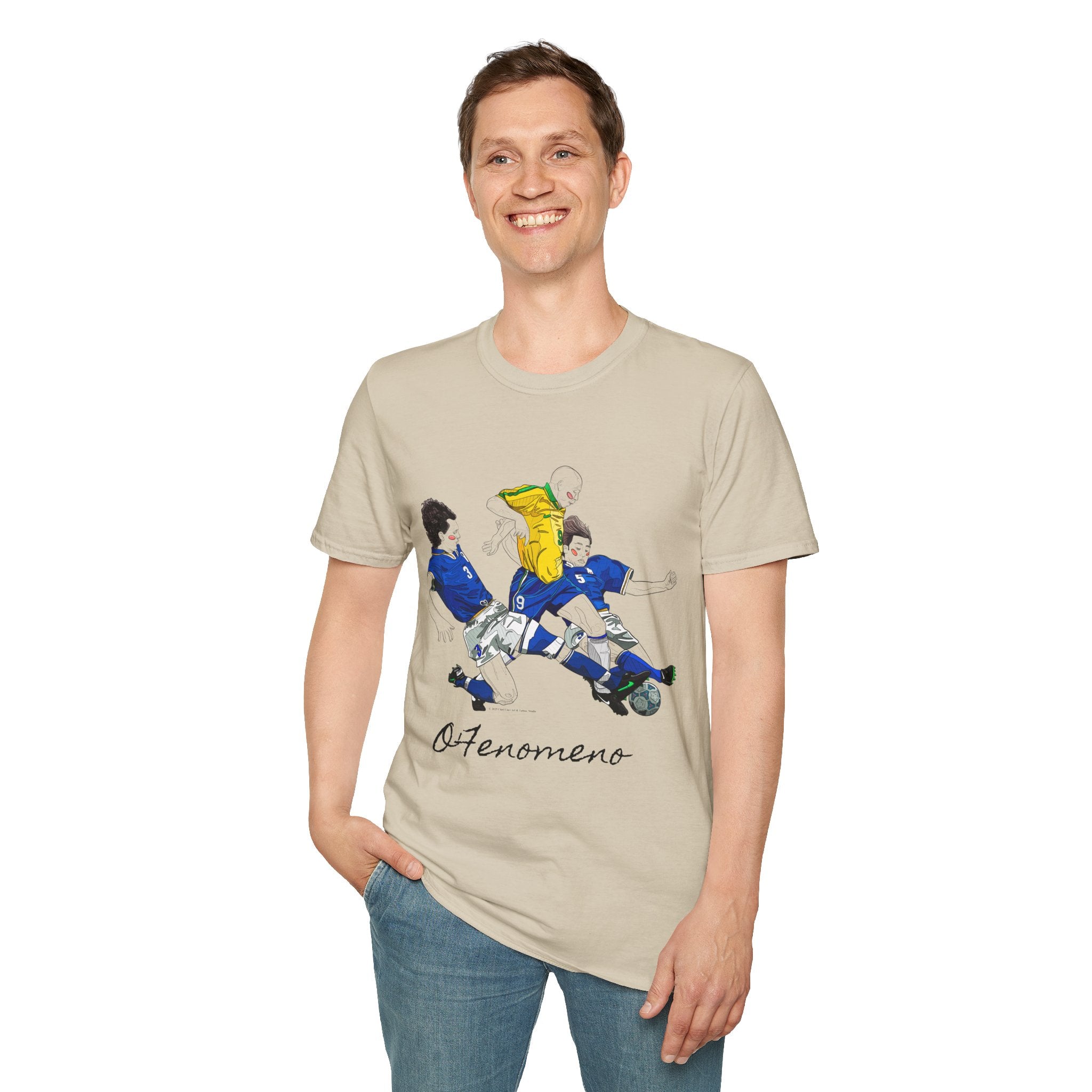 T shirt - Ronaldo Fenomeno -Cotone pettinato