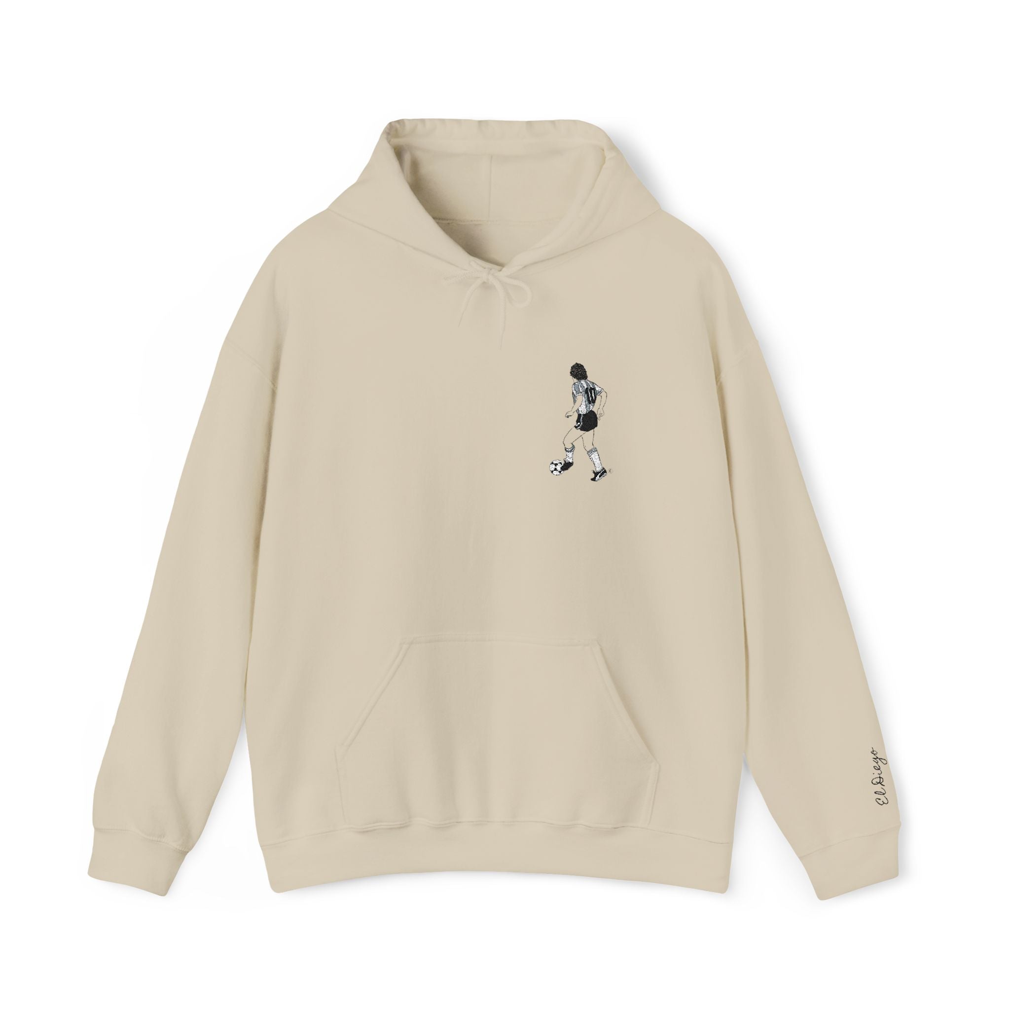 Maradona Iconic Hoodie -RICAMO Premium_ Un icona che non passa mai di moda