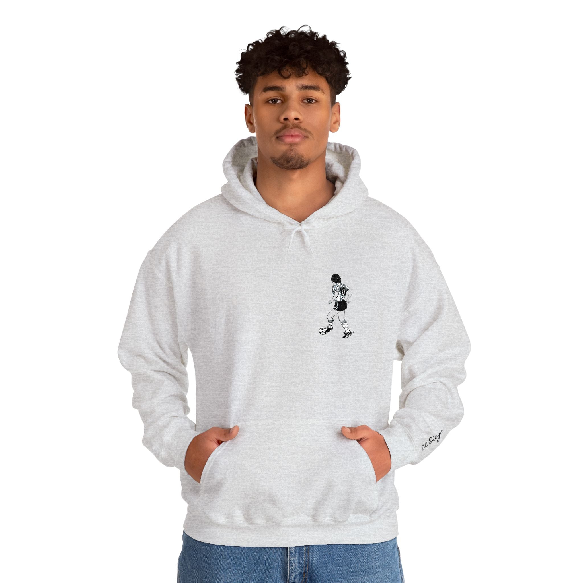 Maradona Iconic Hoodie -RICAMO Premium_ Un icona che non passa mai di moda