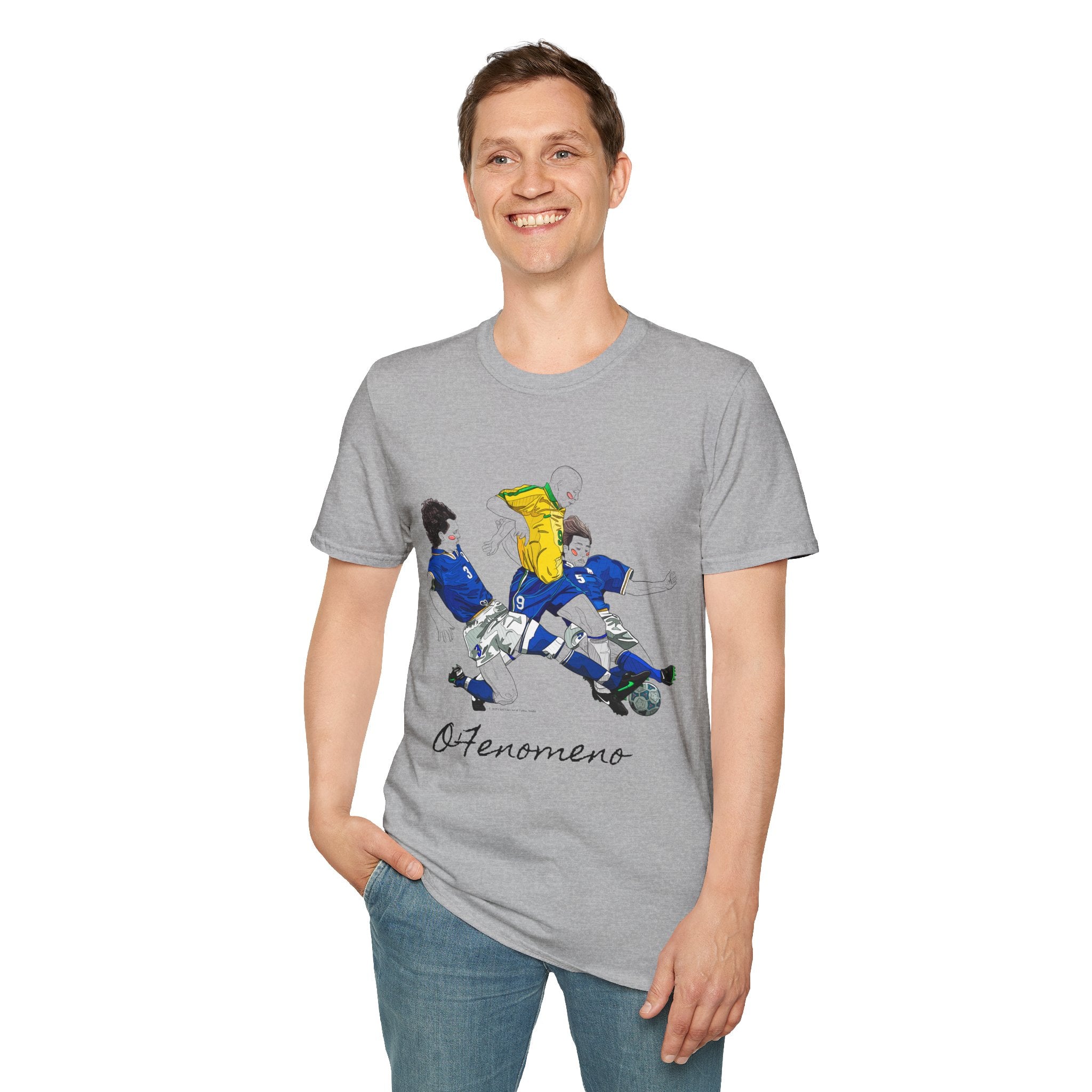 T shirt - Ronaldo Fenomeno -Cotone pettinato