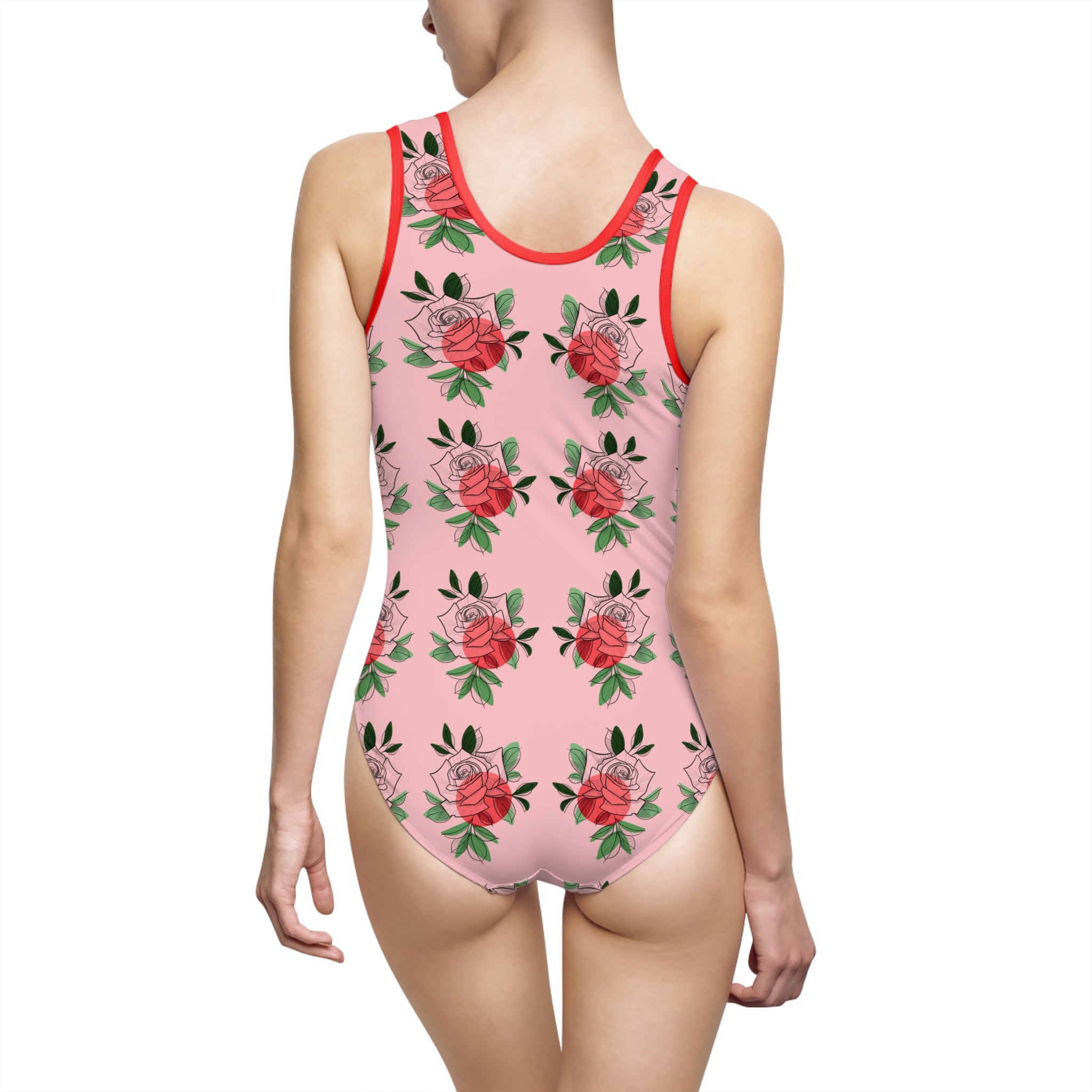 Costume intero da donna Red flower