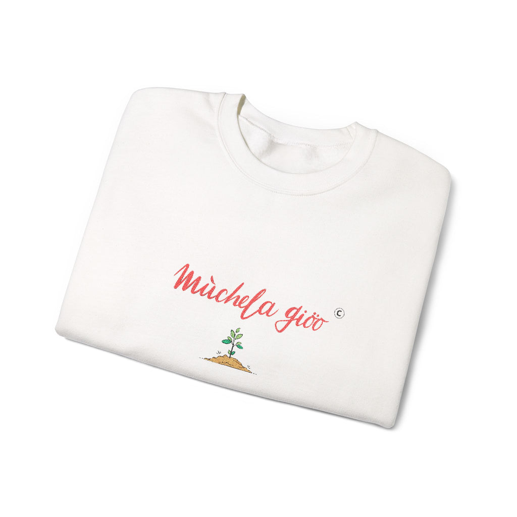 Felpa girocollo- Muchela gioo 🙅‍♂️- Valtellina street- ricamo PREMIUM