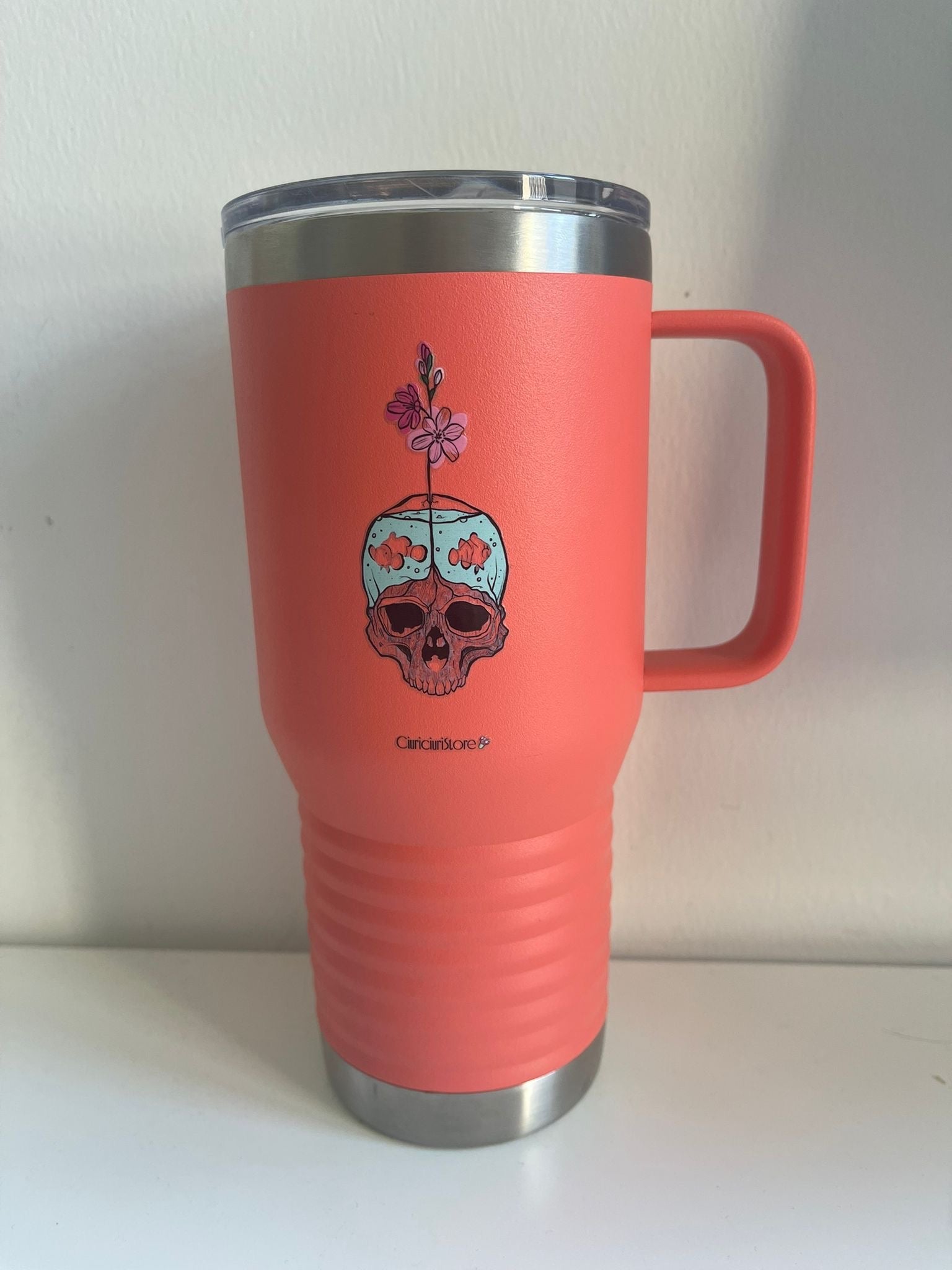 Mug da viaggio 600ml. Don't stress me now.