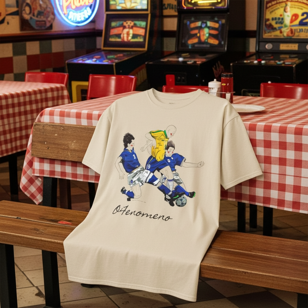 T shirt - Ronaldo Fenomeno -Cotone pettinato