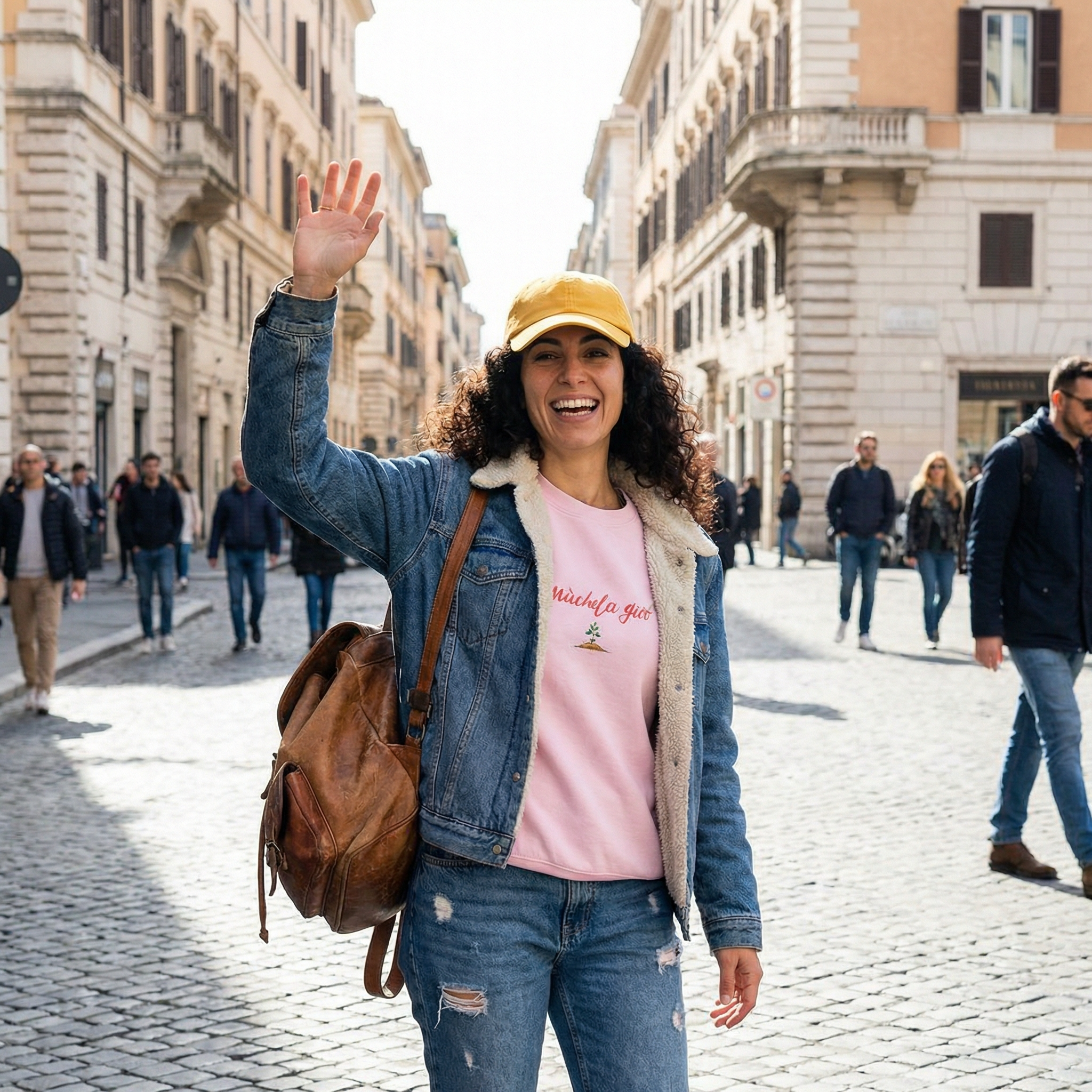 Felpa girocollo- Muchela gioo 🙅‍♂️- Valtellina street- ricamo PREMIUM