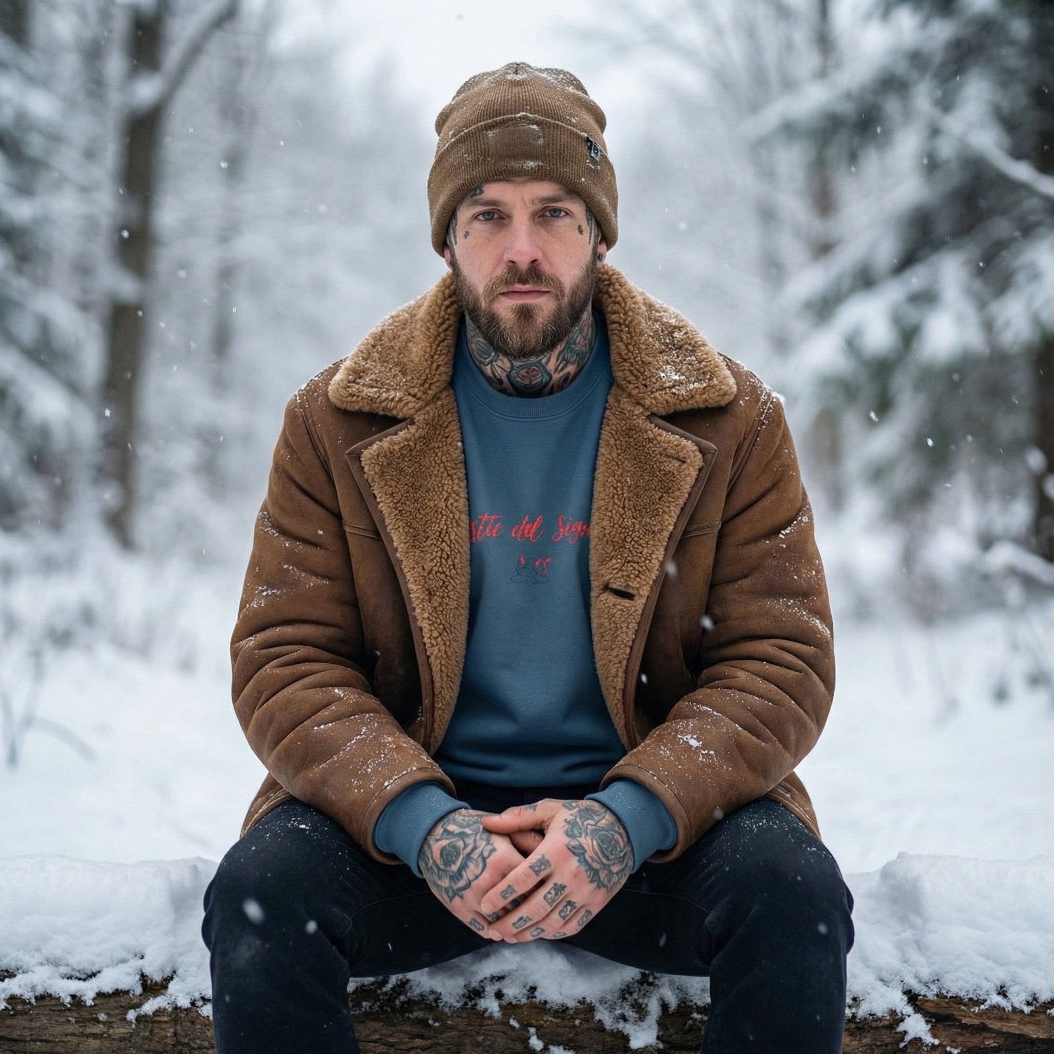 Felpa girocollo - Castic del signur 😈- Valtellina street - ricamo PREMIUM