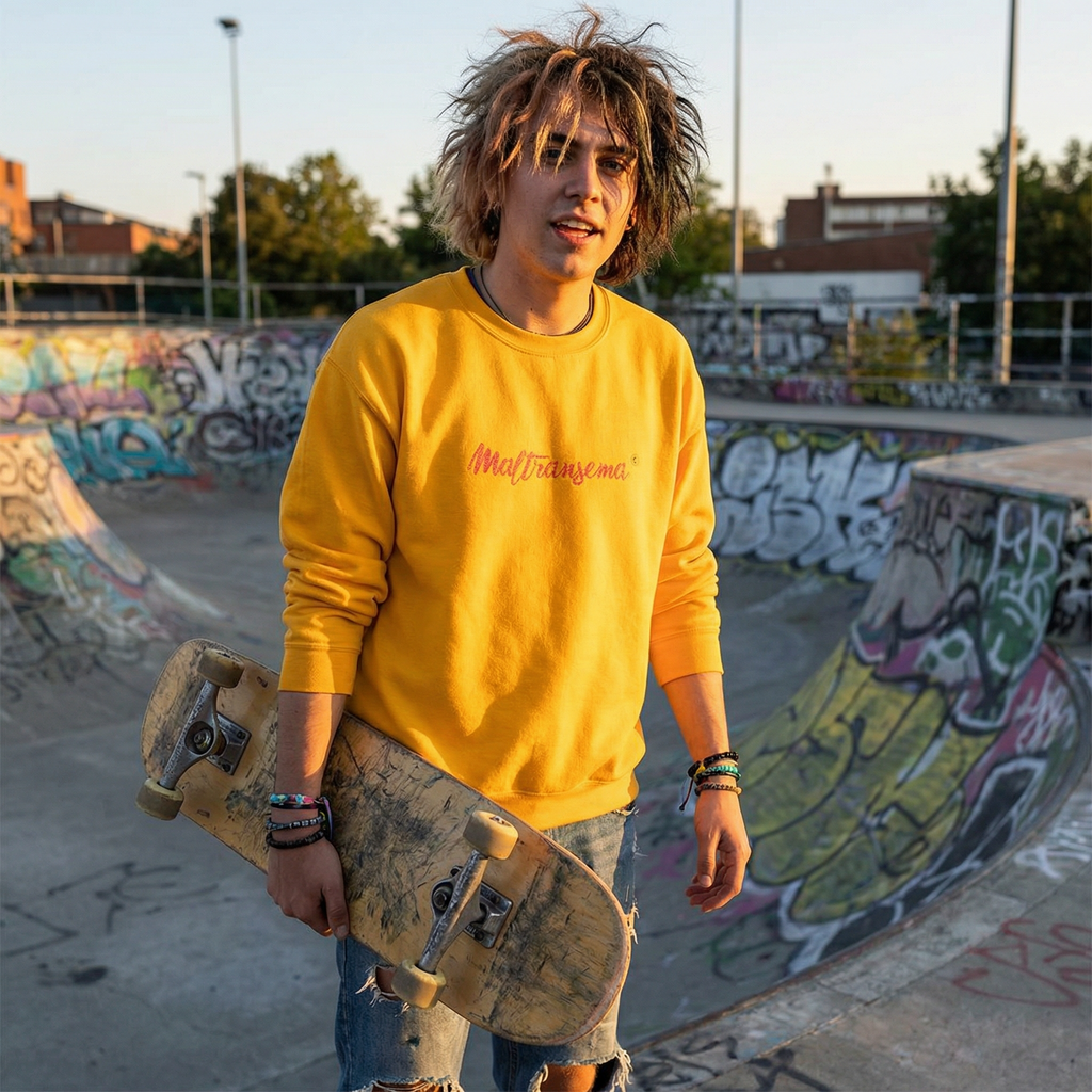 Felpa girocollo- Maltransema 🤪-Valtellina street - ricamo PREMIUM