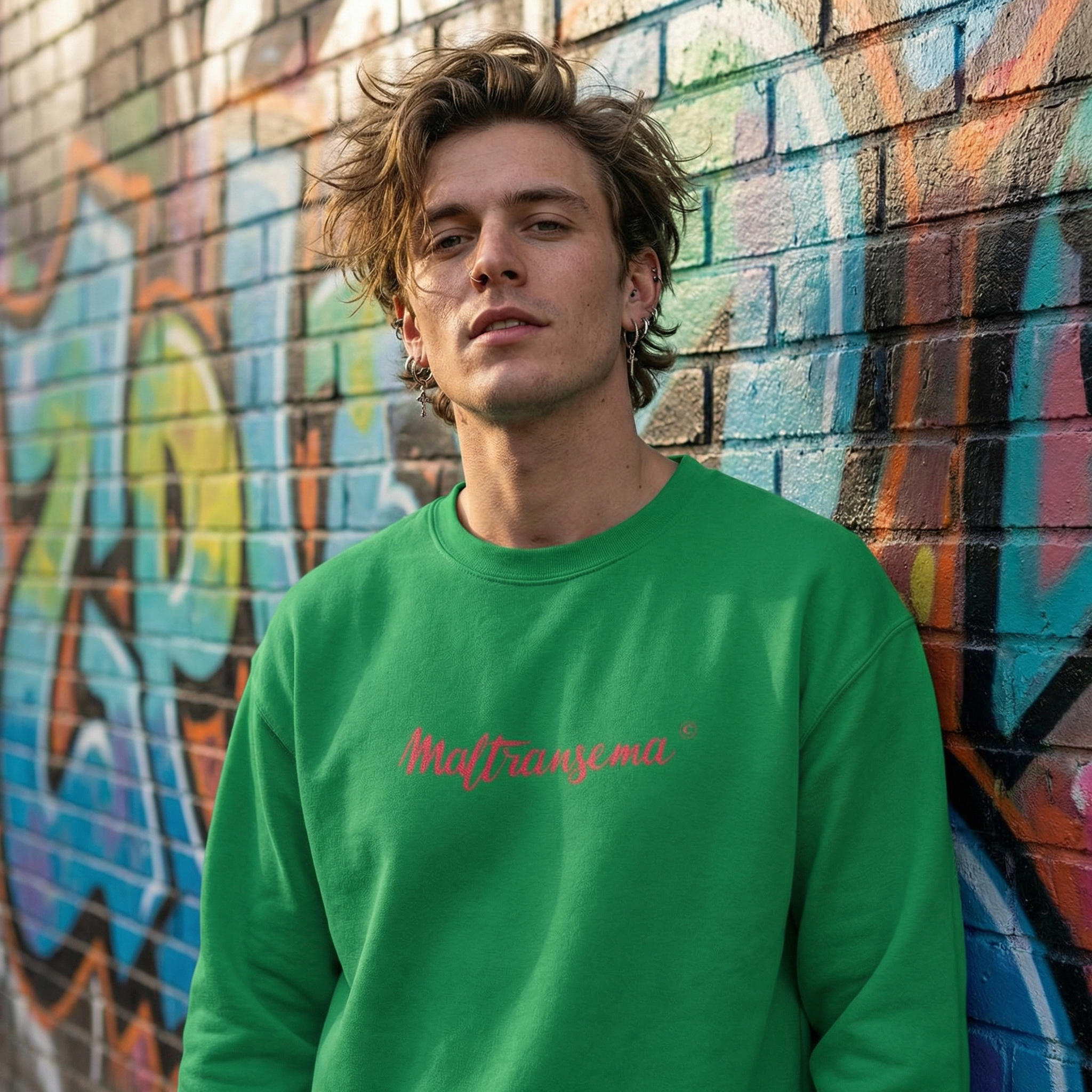 Felpa girocollo- Maltransema 🤪-Valtellina street - ricamo PREMIUM