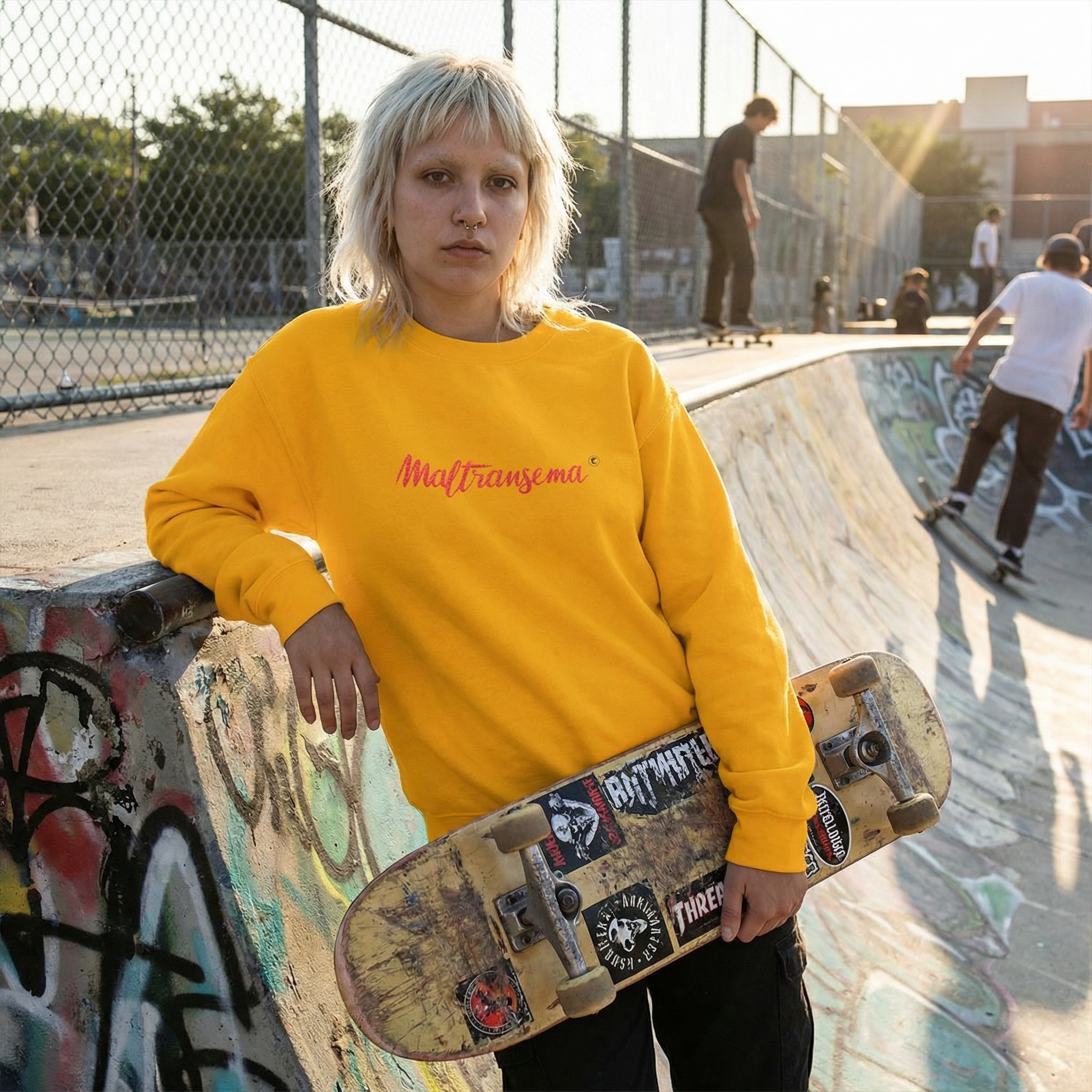 Felpa girocollo- Maltransema 🤪-Valtellina street - ricamo PREMIUM