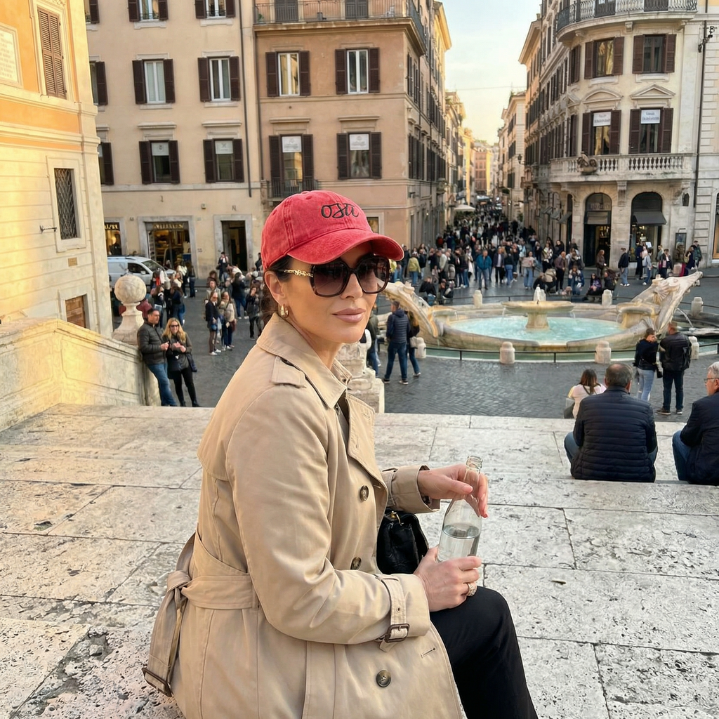 Vintage Cap - OSTI🤨 - Valtellina street - Ricamo PREMIUM NERO