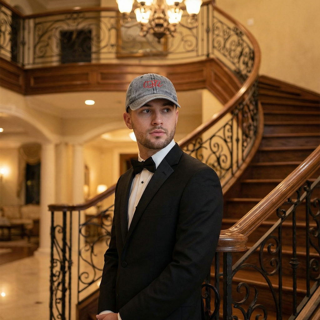 Vintage Cap - OSTI🤨 - Valtellina street - Ricamo PREMIUM ROSSO