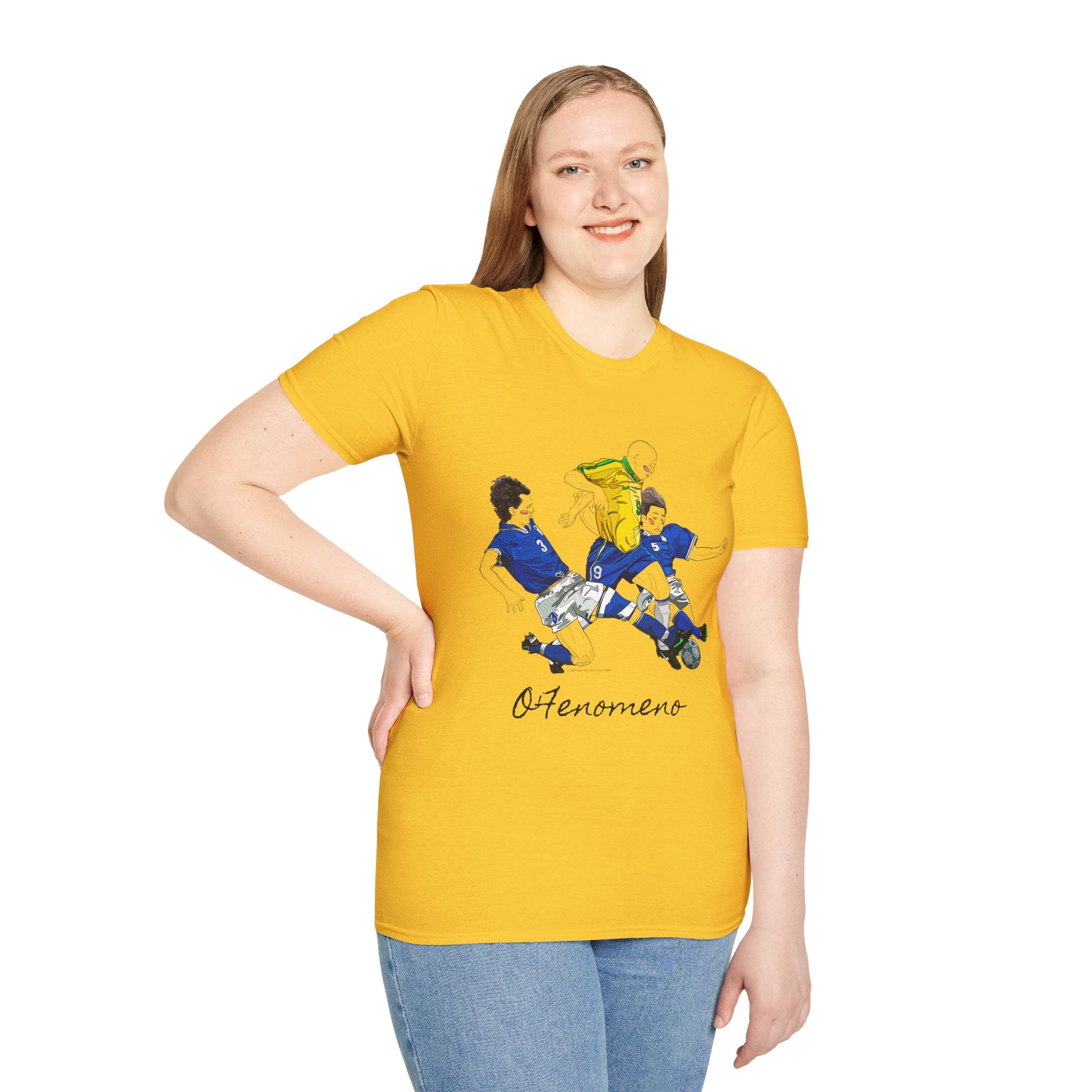 T shirt - Ronaldo Fenomeno -Cotone pettinato
