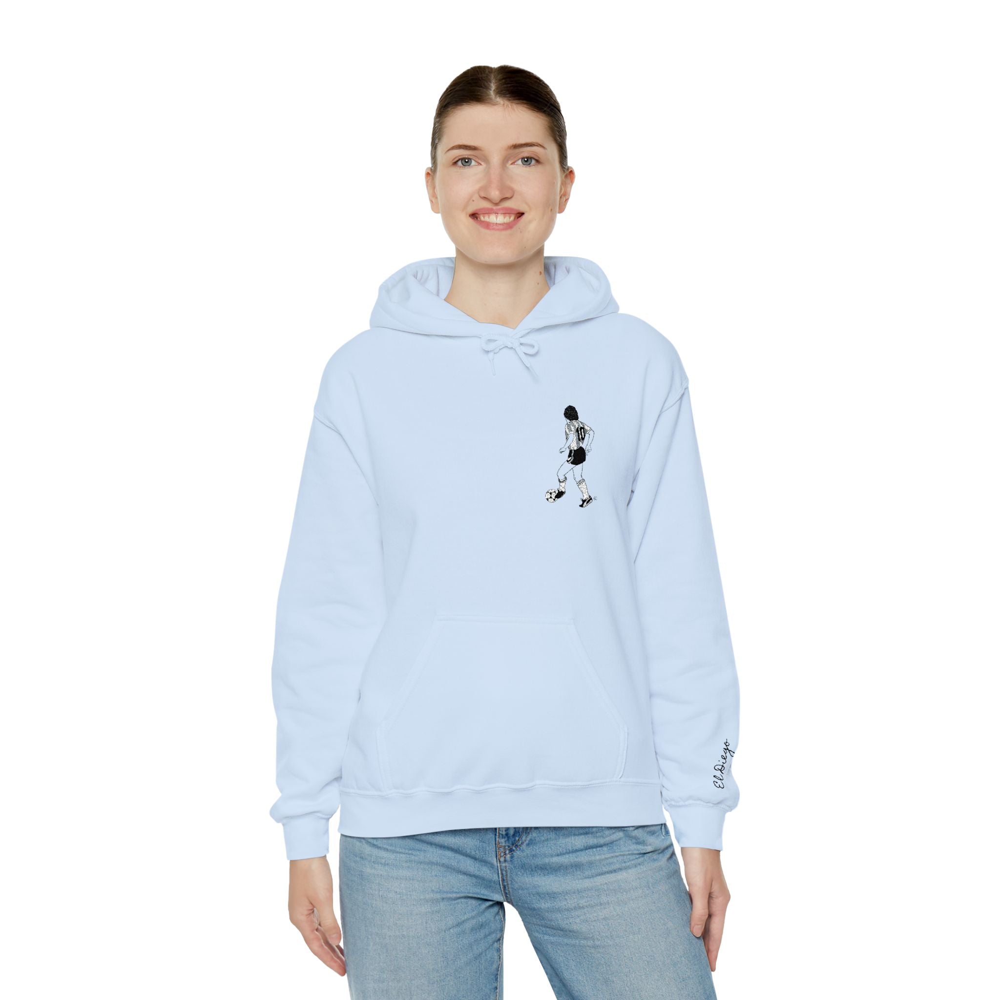 Maradona Iconic Hoodie -RICAMO Premium_ Un icona che non passa mai di moda
