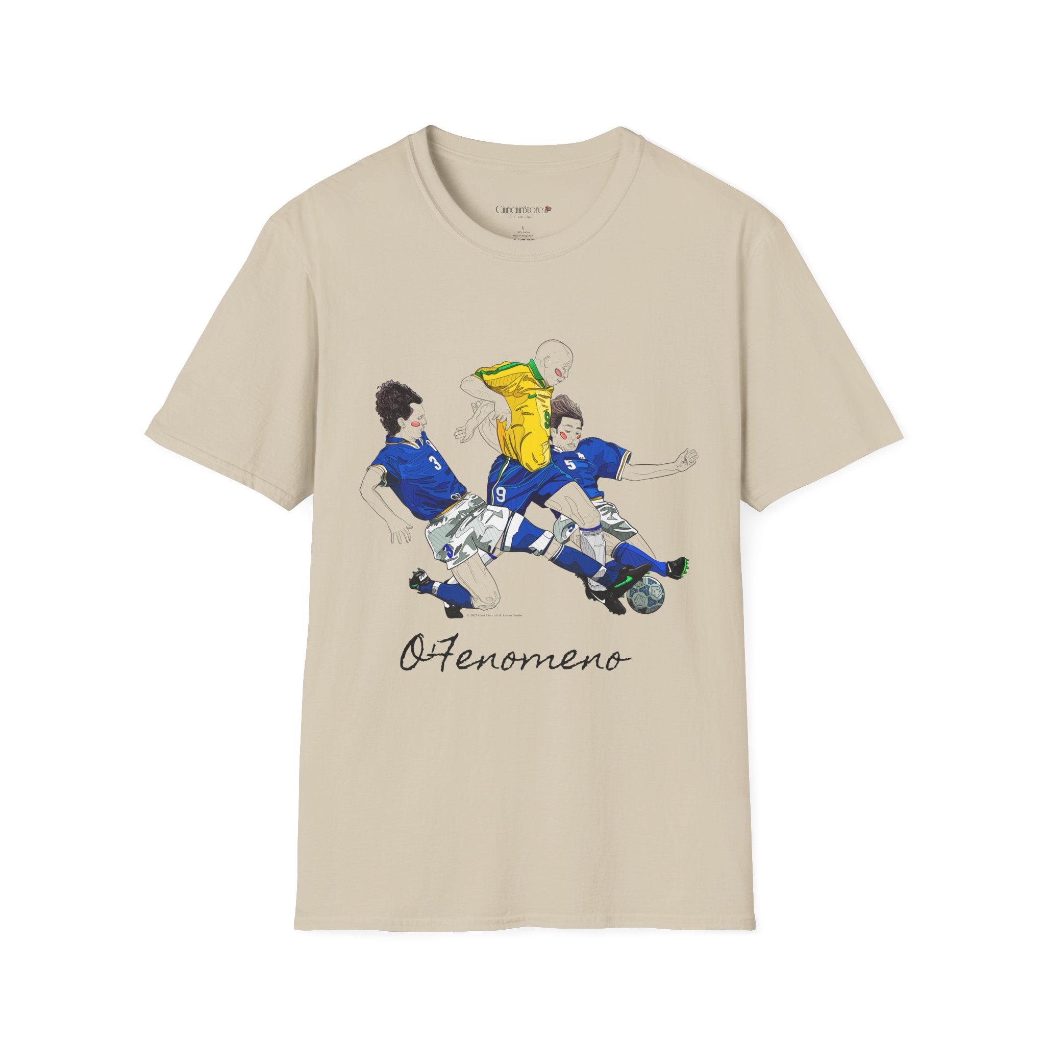 T shirt - Ronaldo Fenomeno -Cotone pettinato