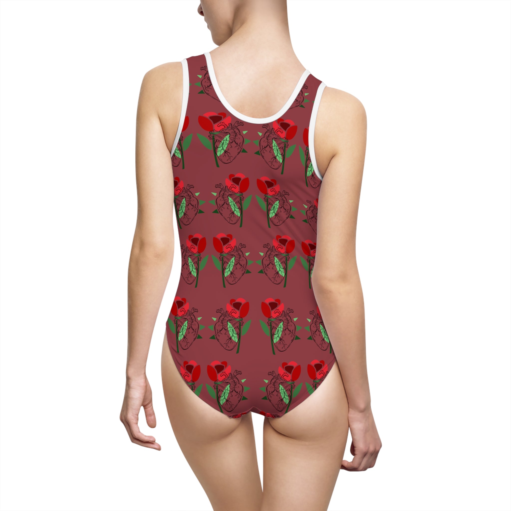 Costume da bagno intero da donna Vintage flowers