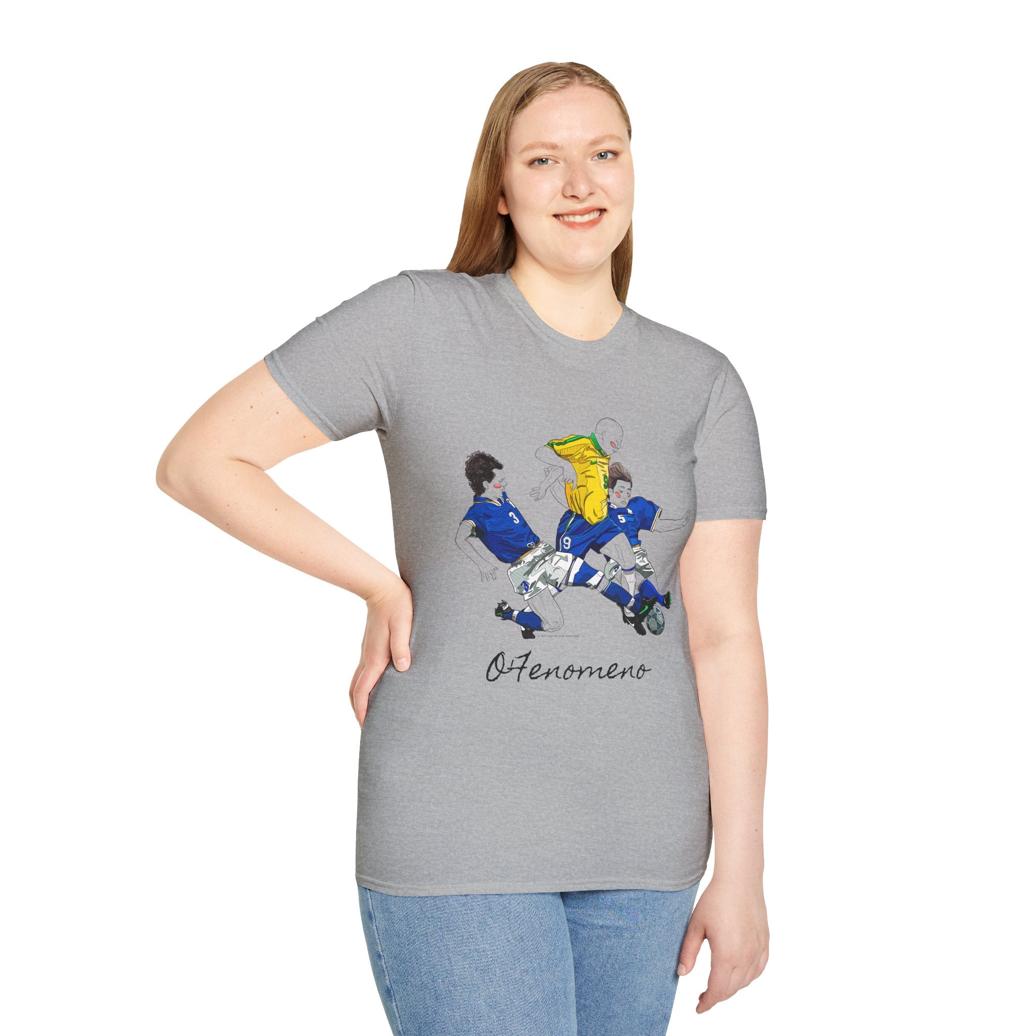 T shirt - Ronaldo Fenomeno -Cotone pettinato