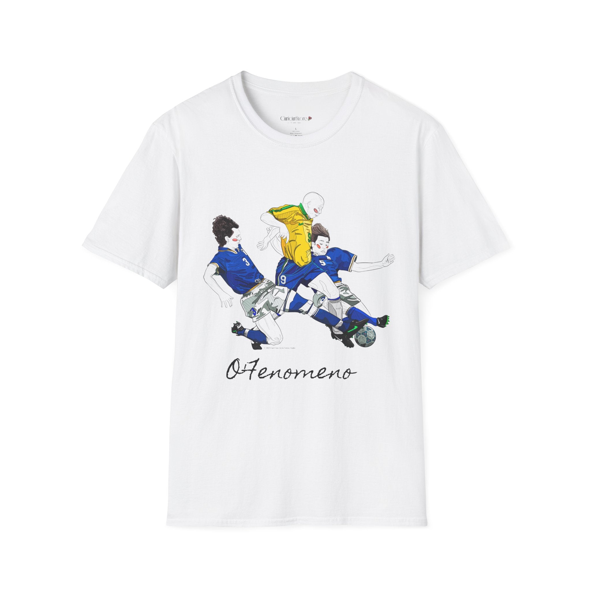 T shirt - Ronaldo Fenomeno -Cotone pettinato