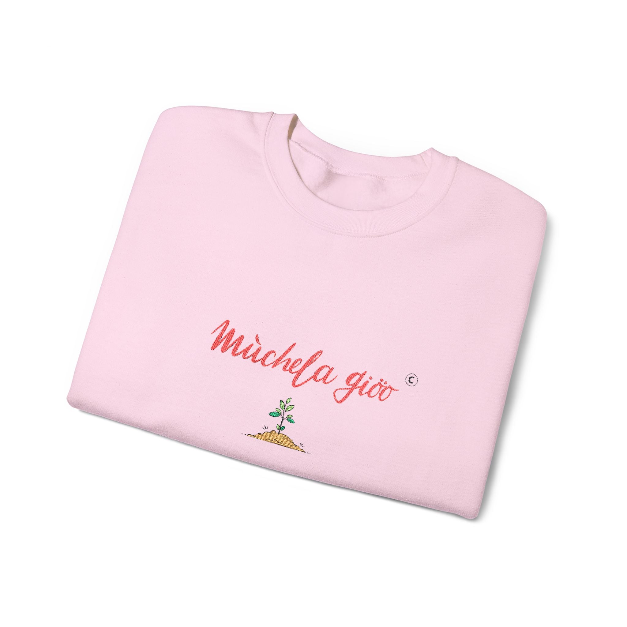 Felpa girocollo- Muchela gioo 🙅‍♂️- Valtellina street- ricamo PREMIUM