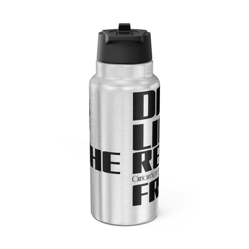 Borraccia termica 950ml. Drink.lik.repeat the freak