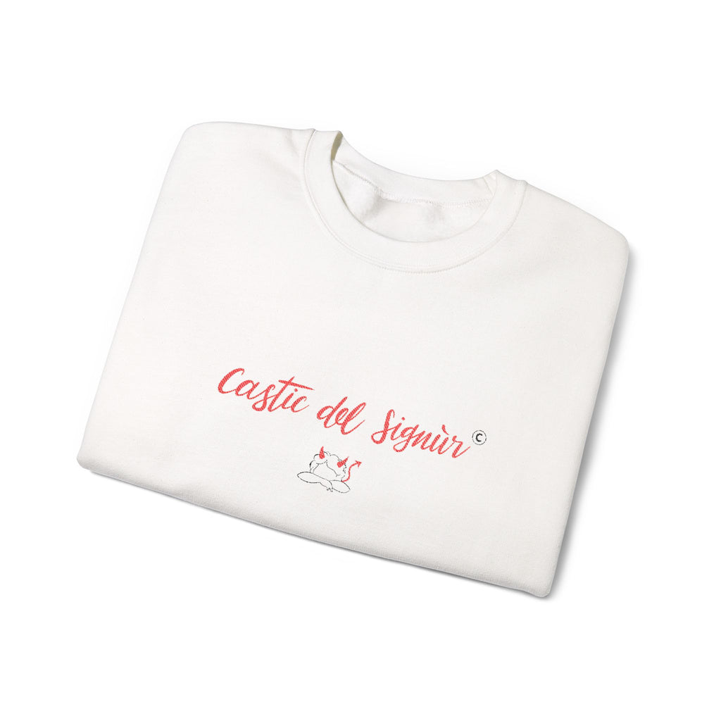 Felpa girocollo - Castic del signur 😈- Valtellina street - ricamo PREMIUM