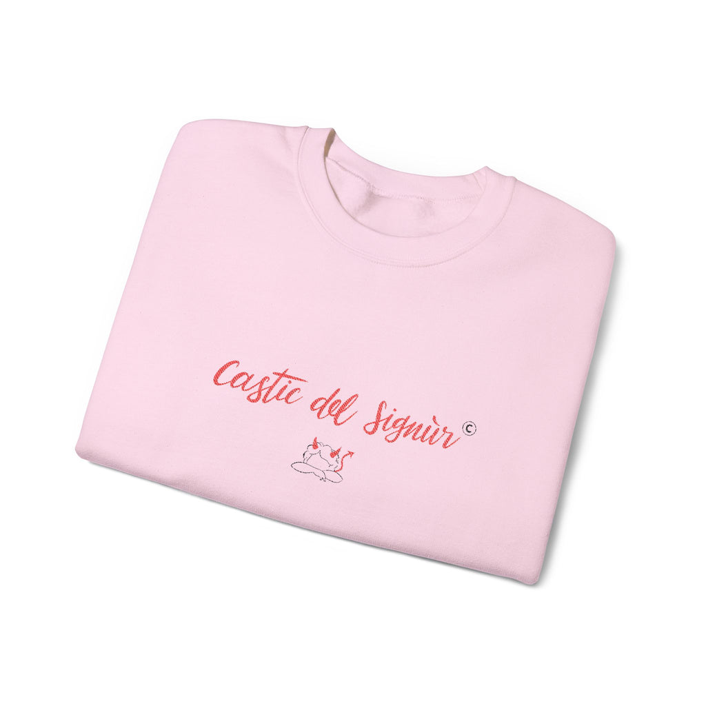 Felpa girocollo - Castic del signur 😈- Valtellina street - ricamo PREMIUM