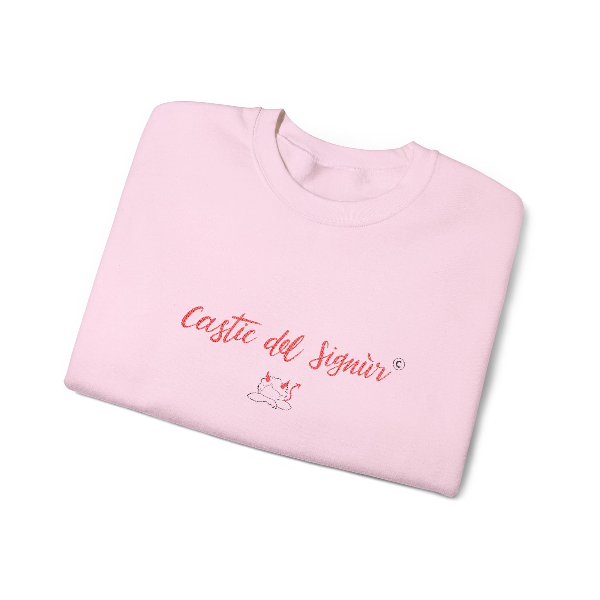 Felpa girocollo - Castic del signur 😈- Valtellina street - ricamo PREMIUM