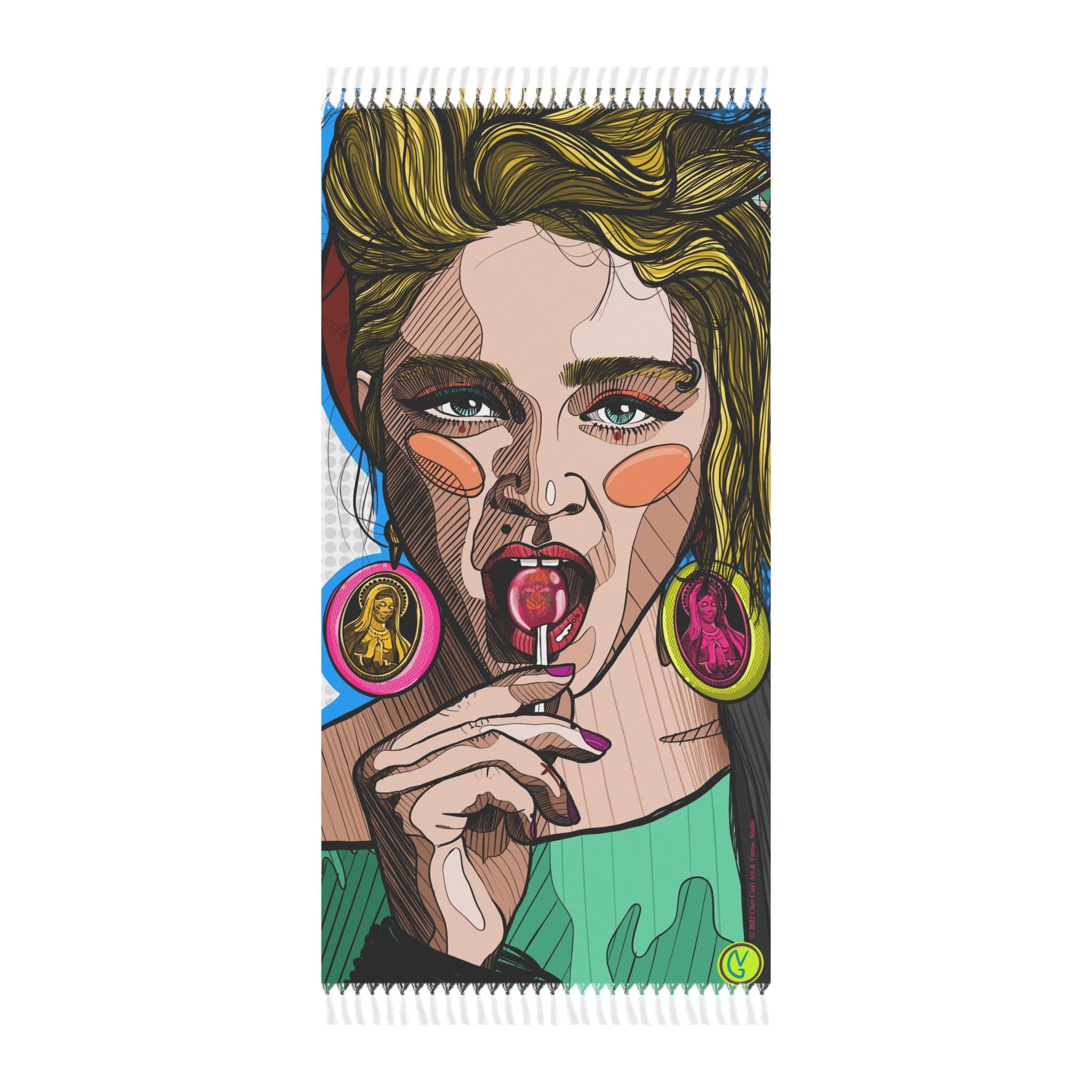 Telo mare boho Pop Art Music